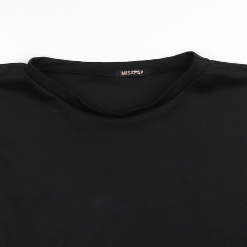 Misspap Womens Black   Basic T-Shirt Size L