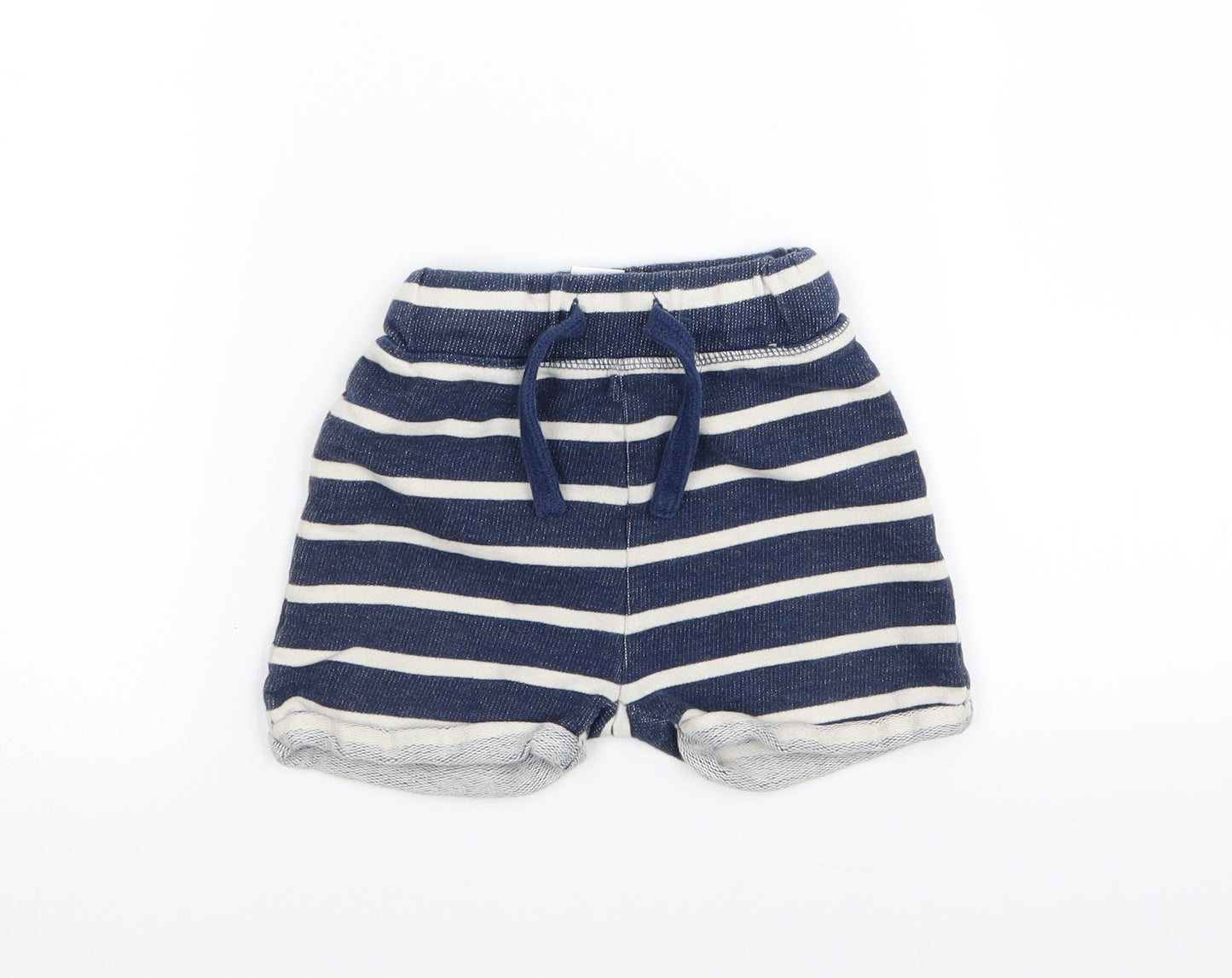 NEXT Boys Blue Striped  Capri Trousers Size 12-18 Months  - shorts