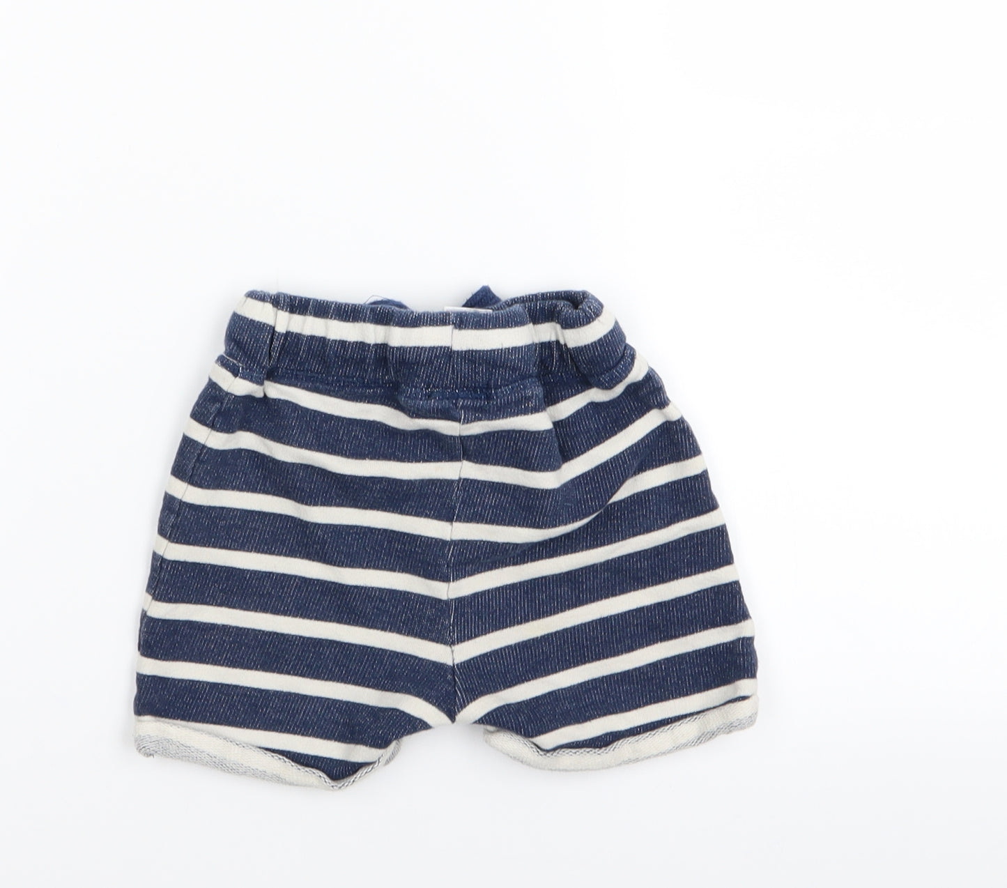 NEXT Boys Blue Striped  Capri Trousers Size 12-18 Months  - shorts