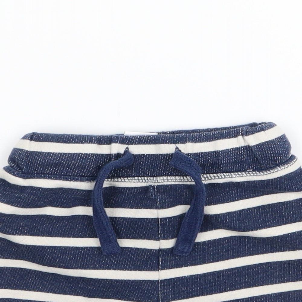 NEXT Boys Blue Striped  Capri Trousers Size 12-18 Months  - shorts