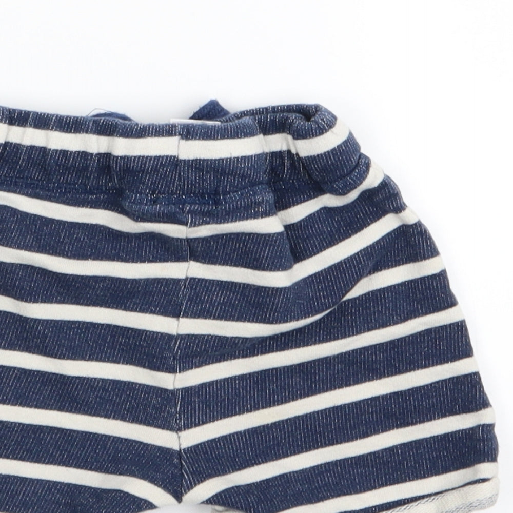 NEXT Boys Blue Striped  Capri Trousers Size 12-18 Months  - shorts