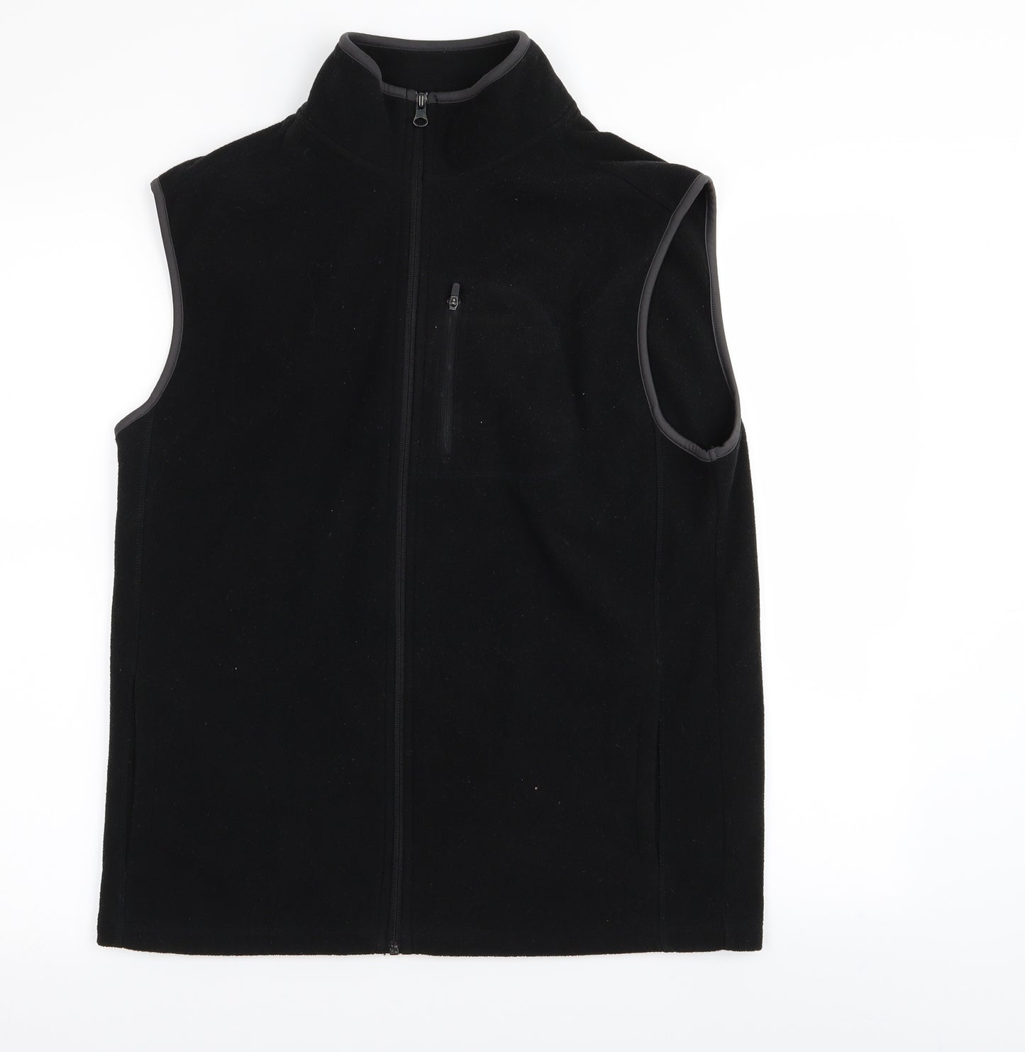 M&S Mens Black   Gilet Jacket Size S  - fleece