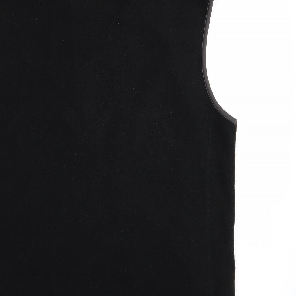 M&S Mens Black   Gilet Jacket Size S  - fleece