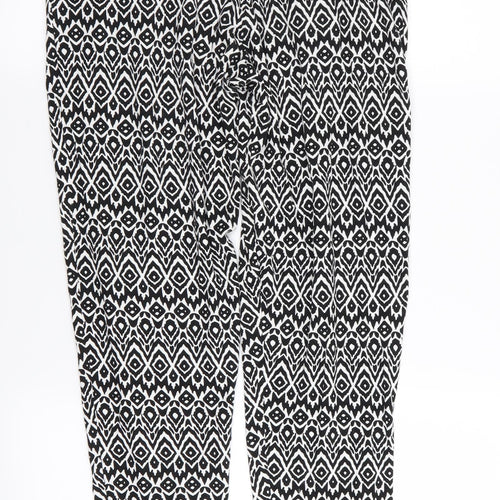 F&F Womens Multicoloured Floral  Jogger Trousers Size 8 L28 in - Stretch waistband