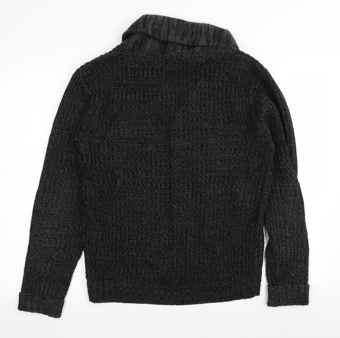 carter&rise Mens Black   Cardigan Jumper Size M