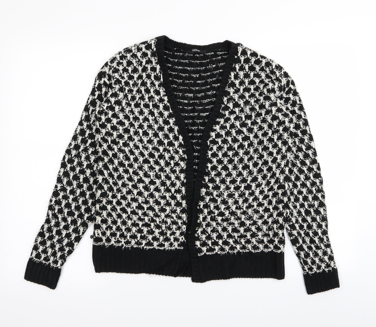 Asda George Womens Black   Cardigan Jumper Size 8