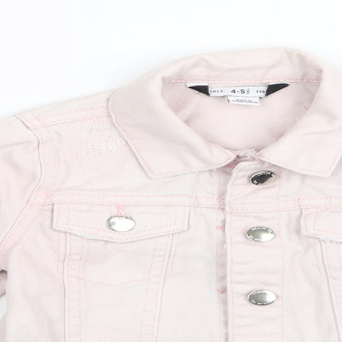 denim and co Girls Pink   Pullover Jumper Size 4-5 Years  - denim jacket