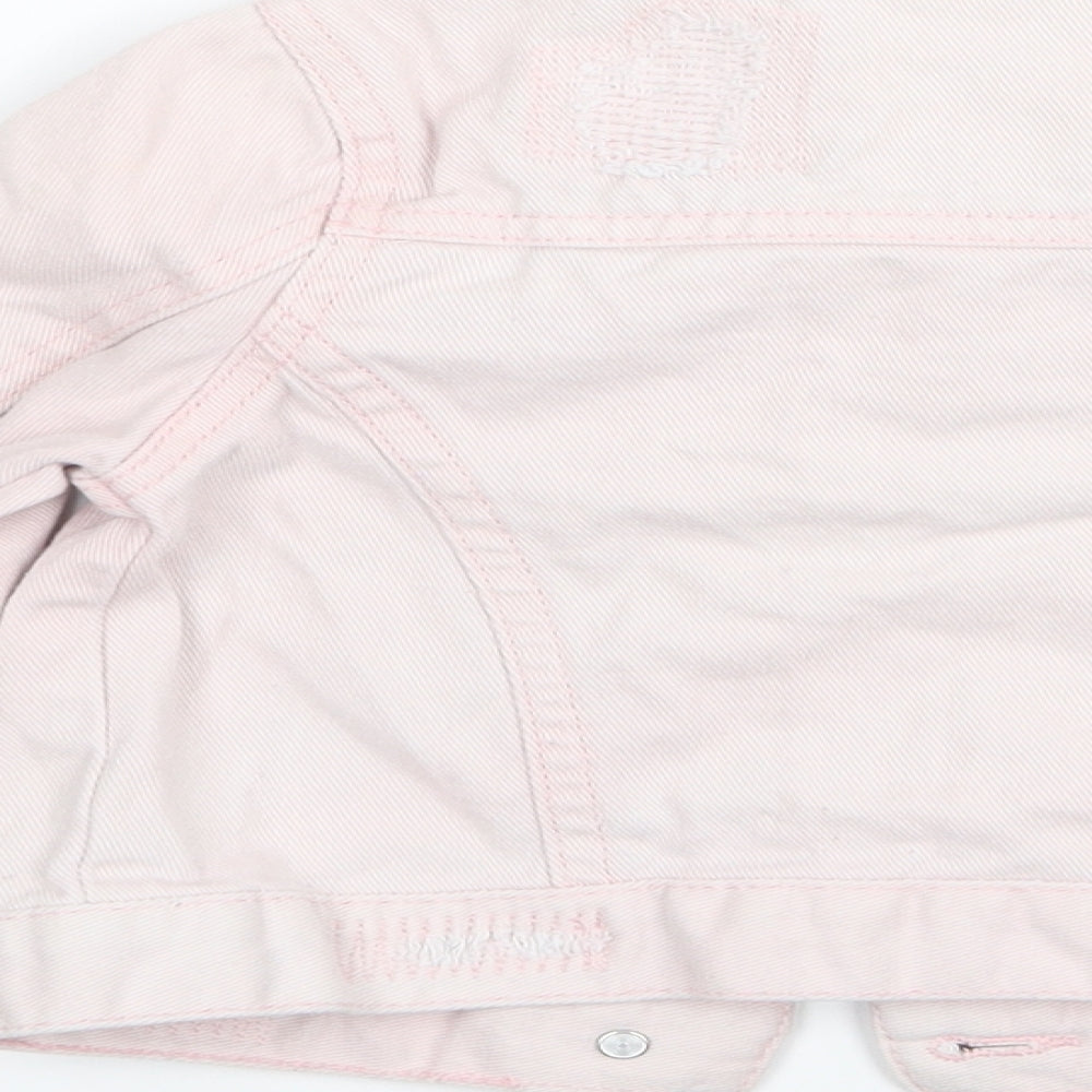denim and co Girls Pink   Pullover Jumper Size 4-5 Years  - denim jacket