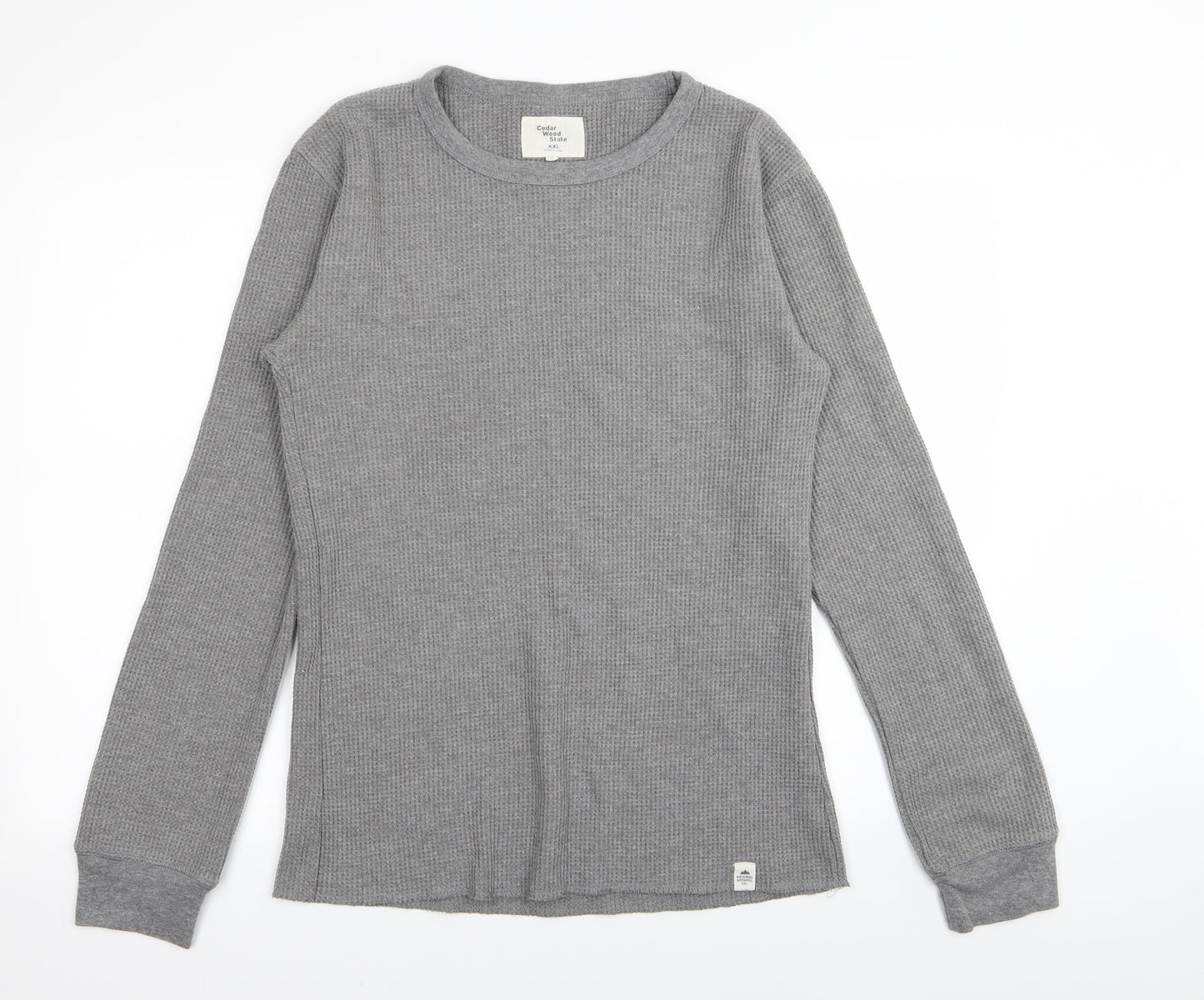 Cedar Wood State Mens Grey   Pullover Jumper Size 2XL