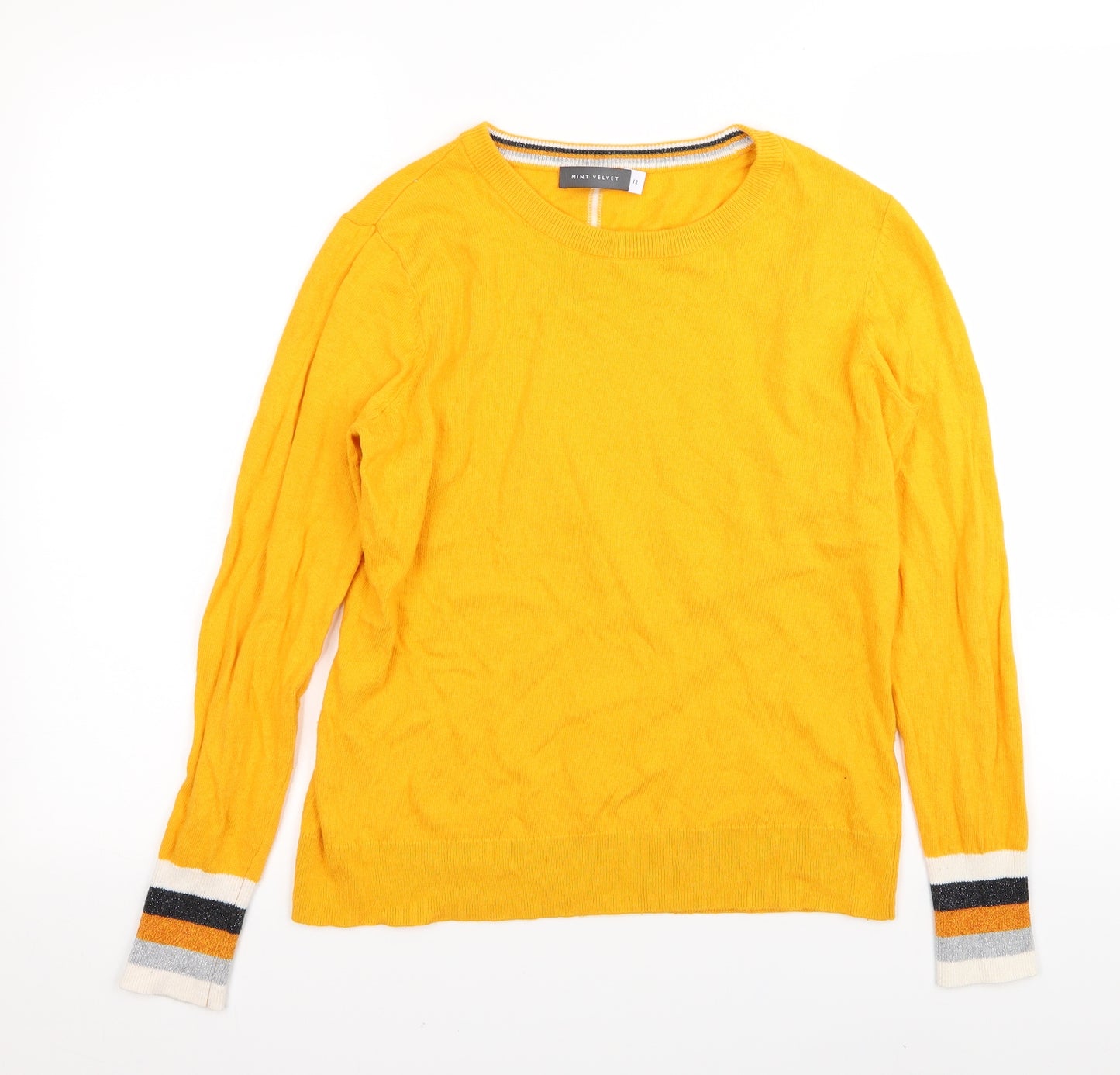 Mint Velvet Womens Yellow   Pullover Jumper Size 12