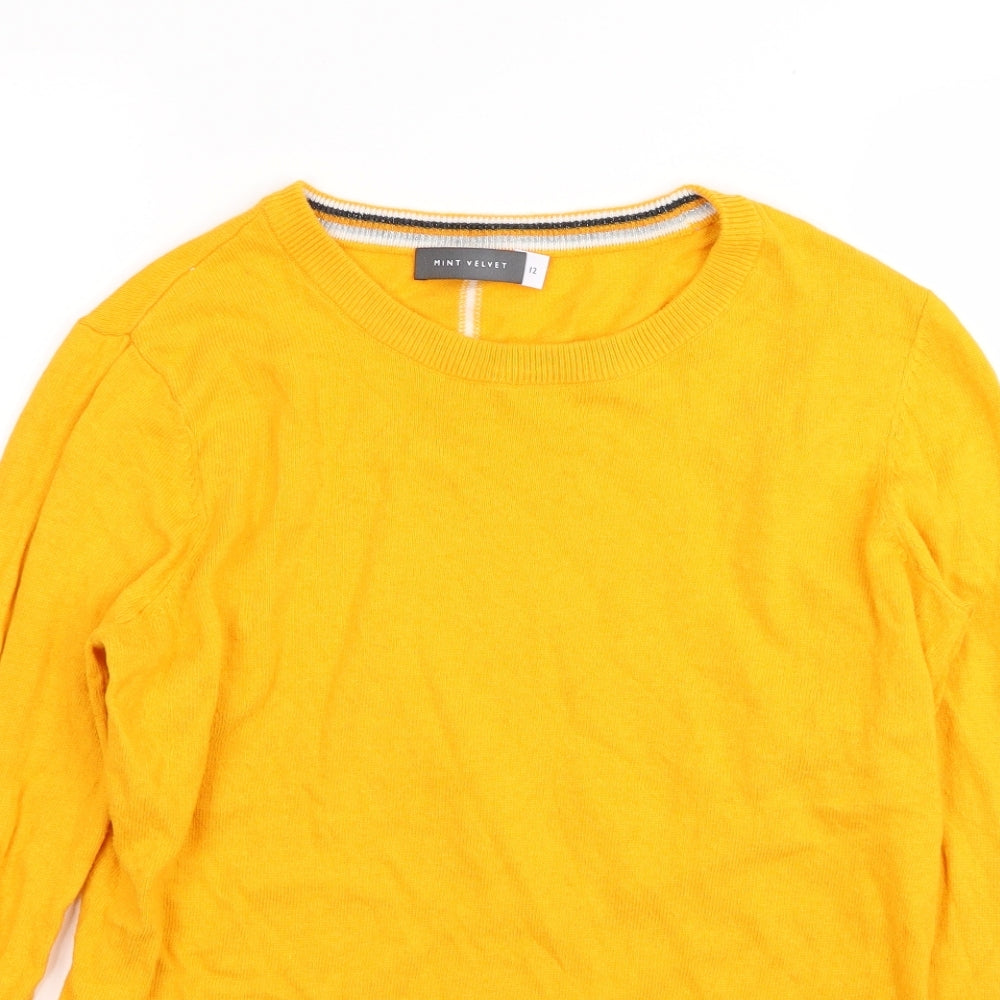 Mint Velvet Womens Yellow   Pullover Jumper Size 12