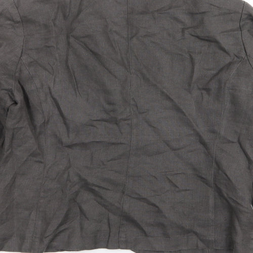 SAMARTINO Womens Grey   Pullover Jumper Size 14  - BUTTON UP