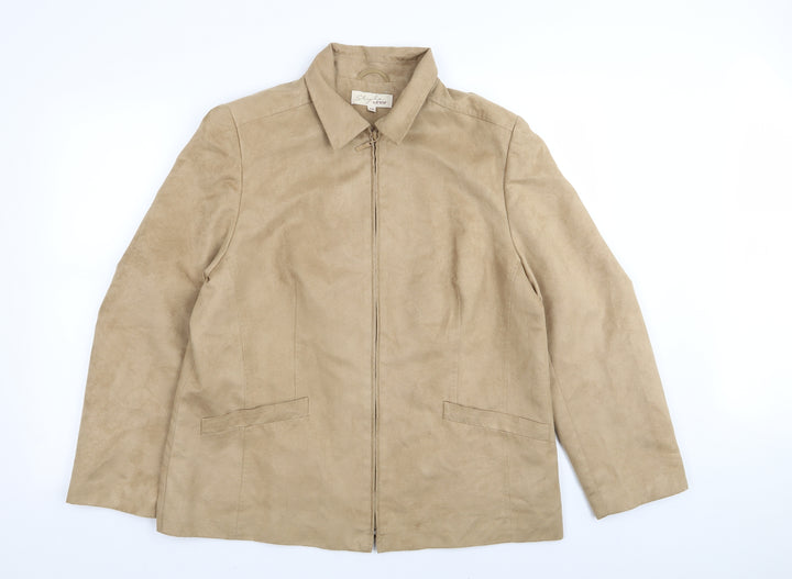 EWM Womens Beige   Jacket  Size 18