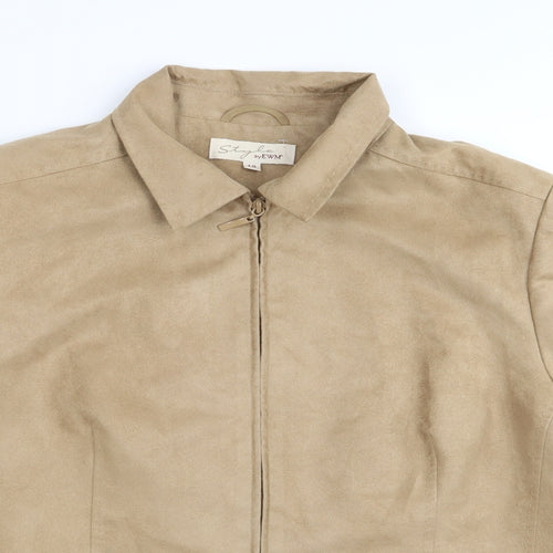 EWM Womens Beige   Jacket  Size 18