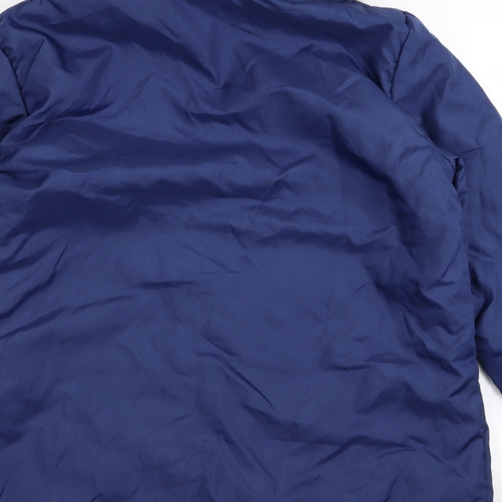 Anne De Lancay Womens Blue   Parka Coat Size M