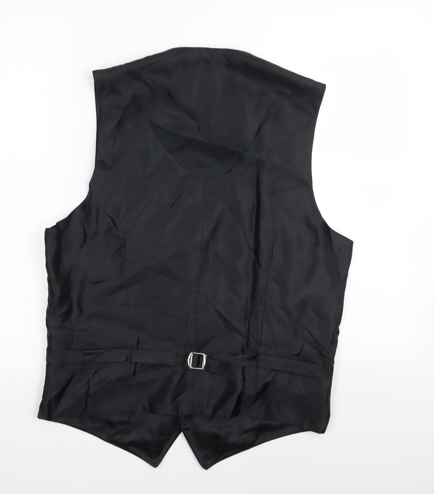 Preworn Mens Black   Jacket Suit Waistcoat Size 36