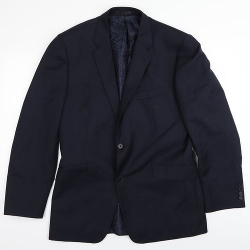 t flood Mens Blue   Jacket Blazer Size 38