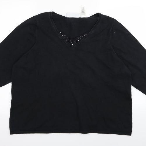 First Issue Womens Black   Basic T-Shirt Size M