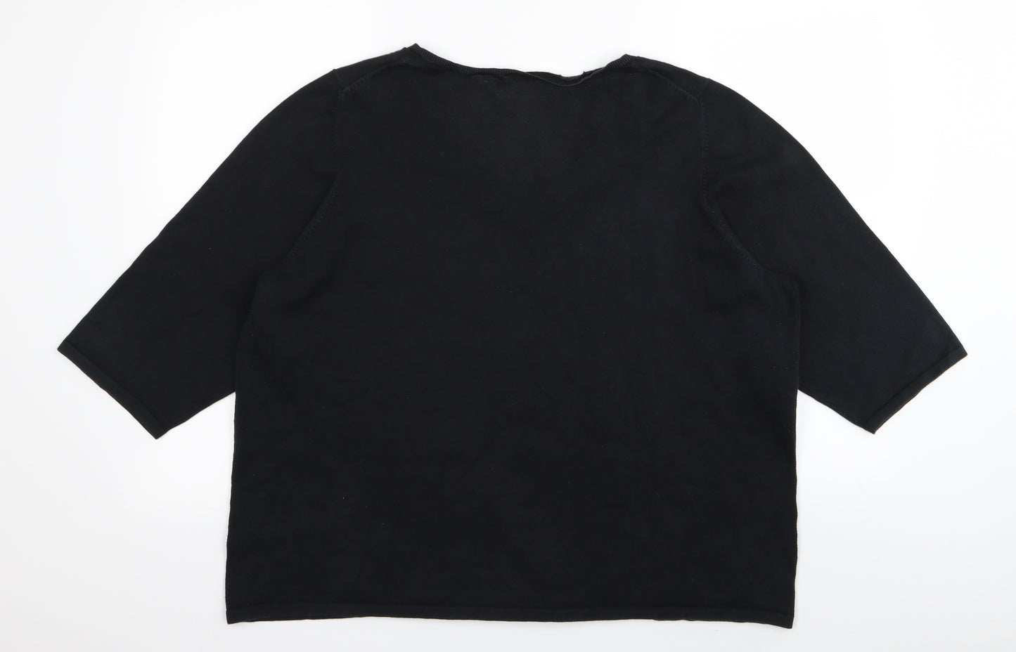 First Issue Womens Black   Basic T-Shirt Size M