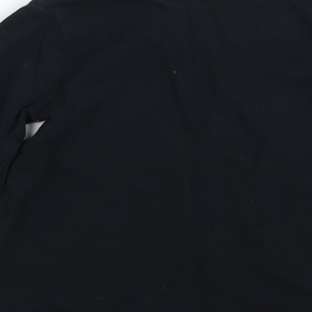 Asda George Girls Black   Basic T-Shirt Size 12-18 Months  - CHRISMTAS
