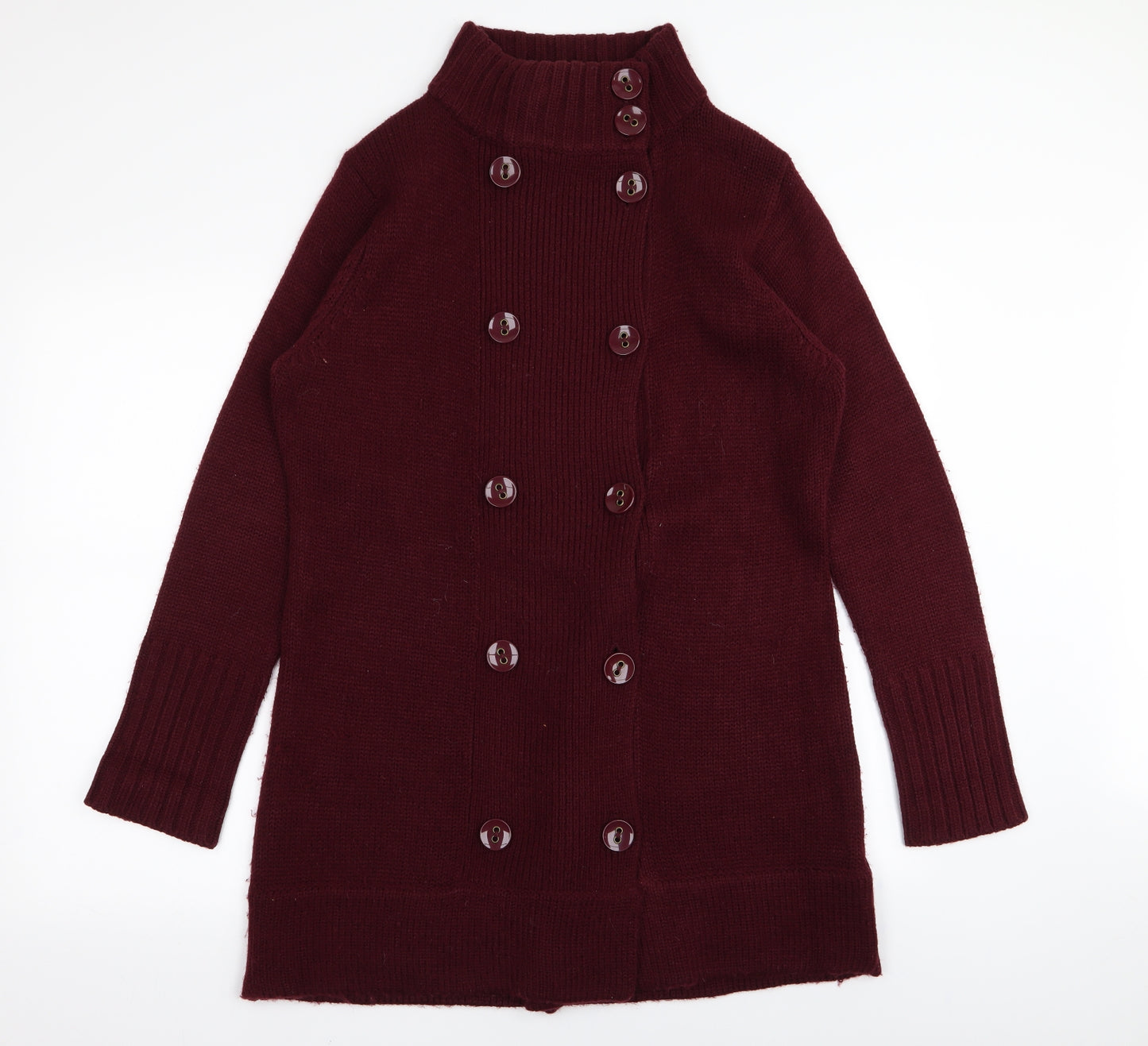 Debenhams Womens Red   Cardigan Jumper Size 16