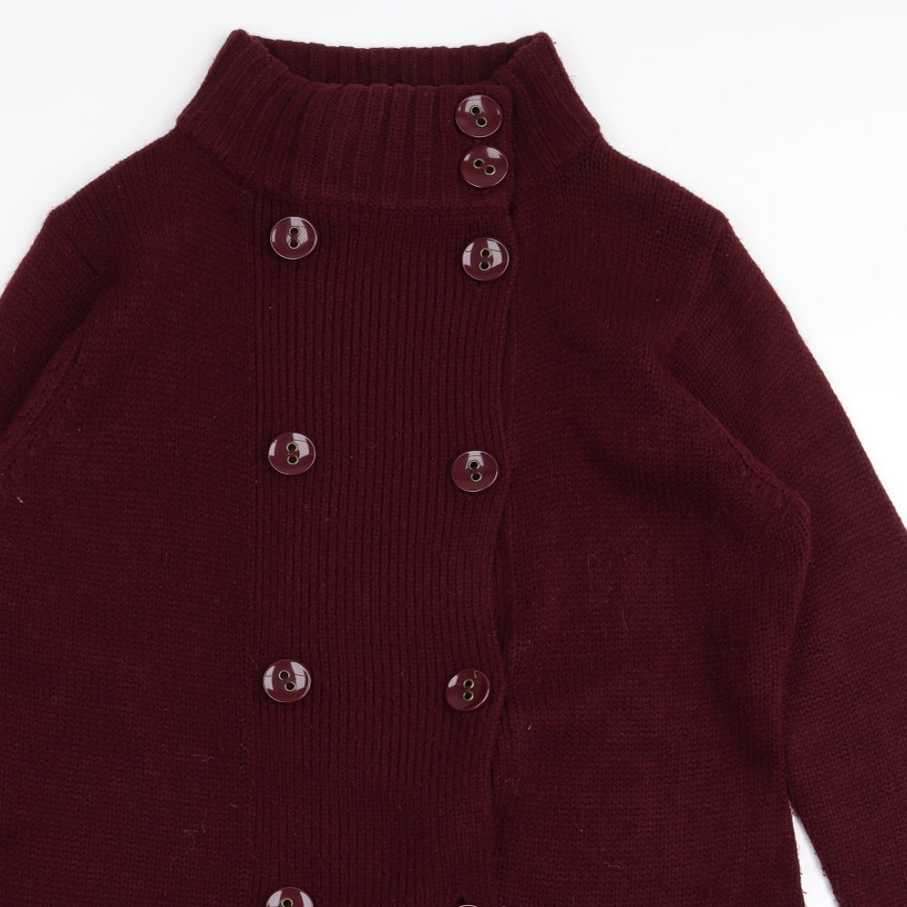 Debenhams Womens Red   Cardigan Jumper Size 16