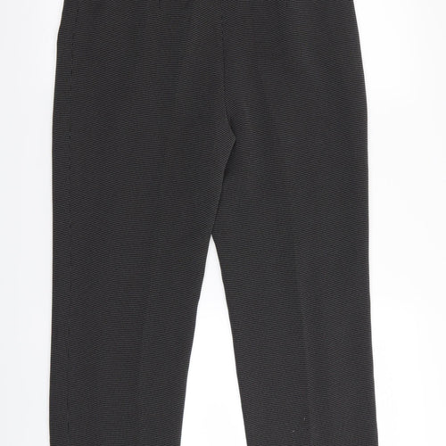 Preworn Womens Black Houndstooth  Trousers  Size 12 L27 in