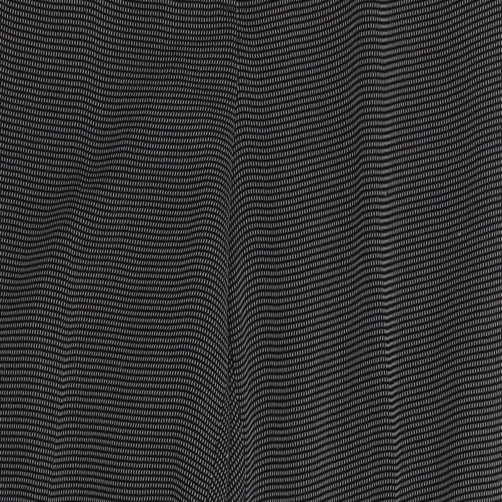 Preworn Womens Black Houndstooth  Trousers  Size 12 L27 in