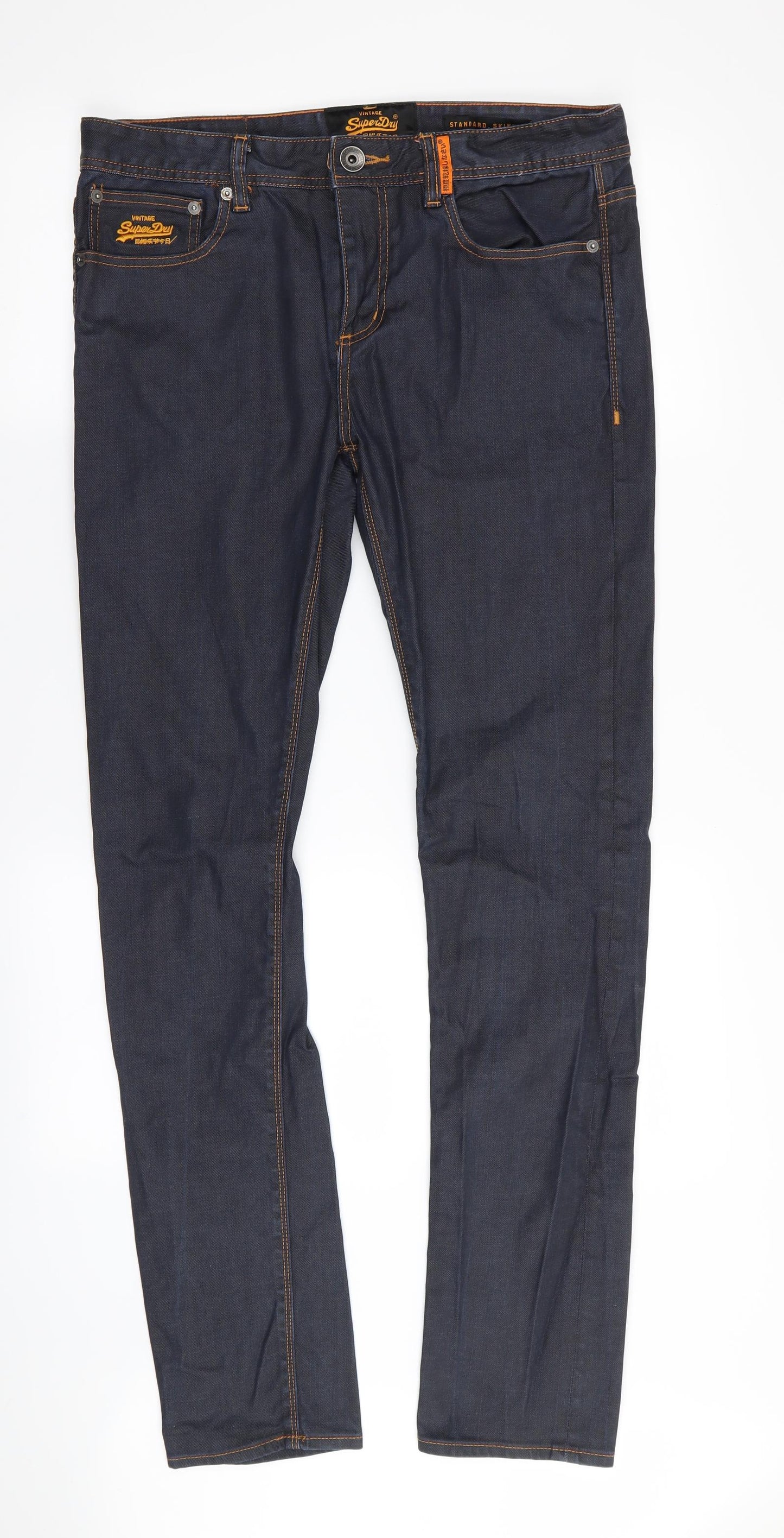 Superdry Mens Blue   Straight Jeans Size 34 in L32 in