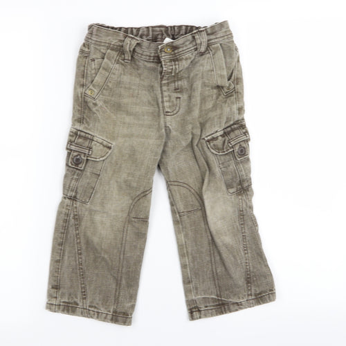Asda George Boys Beige   Straight Jeans Size 2-3 Years