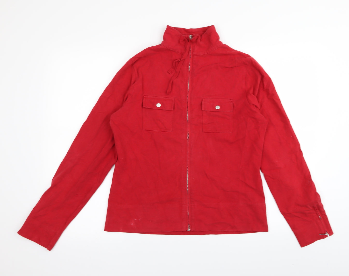 NEXT Womens Red   Full Zip Jumper Size 16
