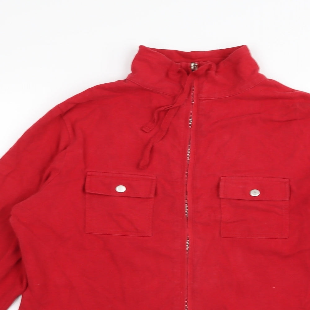 NEXT Womens Red   Full Zip Jumper Size 16