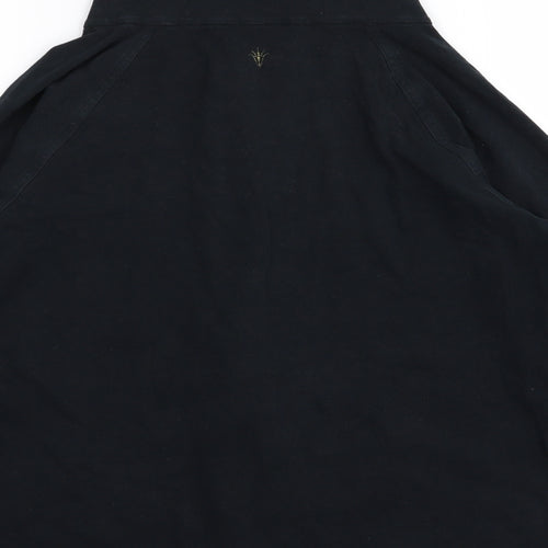 M&S Womens Black   Full Zip Jumper Size 14