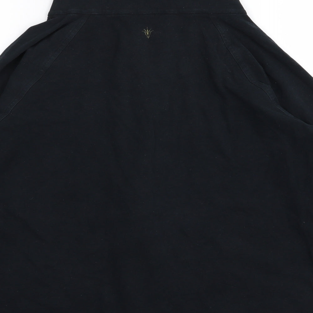 M&S Womens Black   Full Zip Jumper Size 14