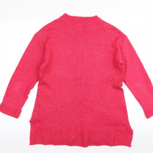 M&S Womens Pink   Pullover Jumper Size S