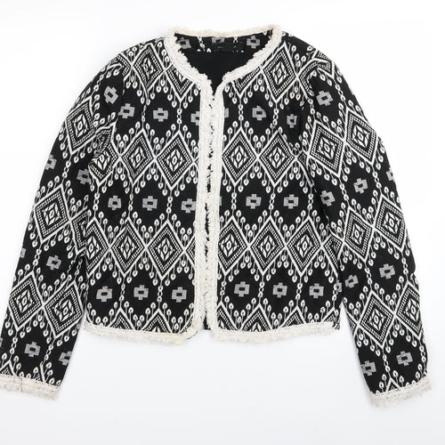 Primark Womens Multicoloured Argyle/Diamond  Jacket  Size 10