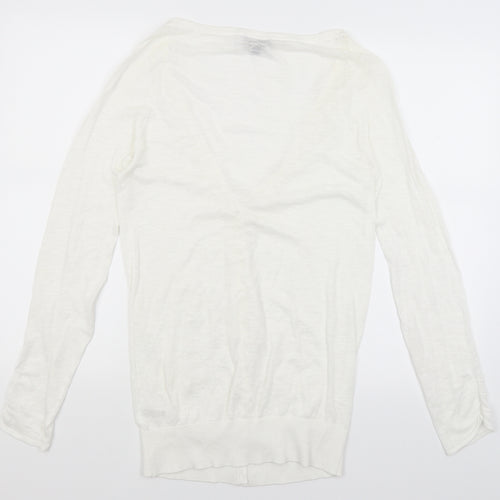 Topshop Womens White   Cardigan Jumper Size 8