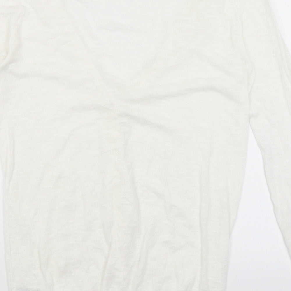 Topshop Womens White   Cardigan Jumper Size 8