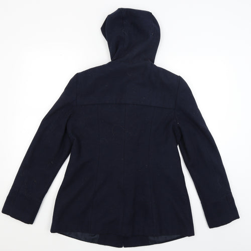 George Womens Blue   Overcoat Coat Size 10
