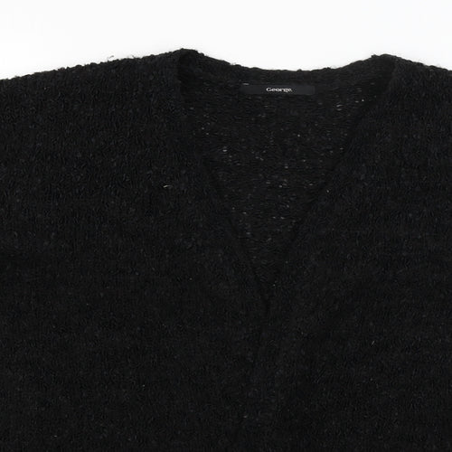 George Womens Black   Wrap Jumper Size 12