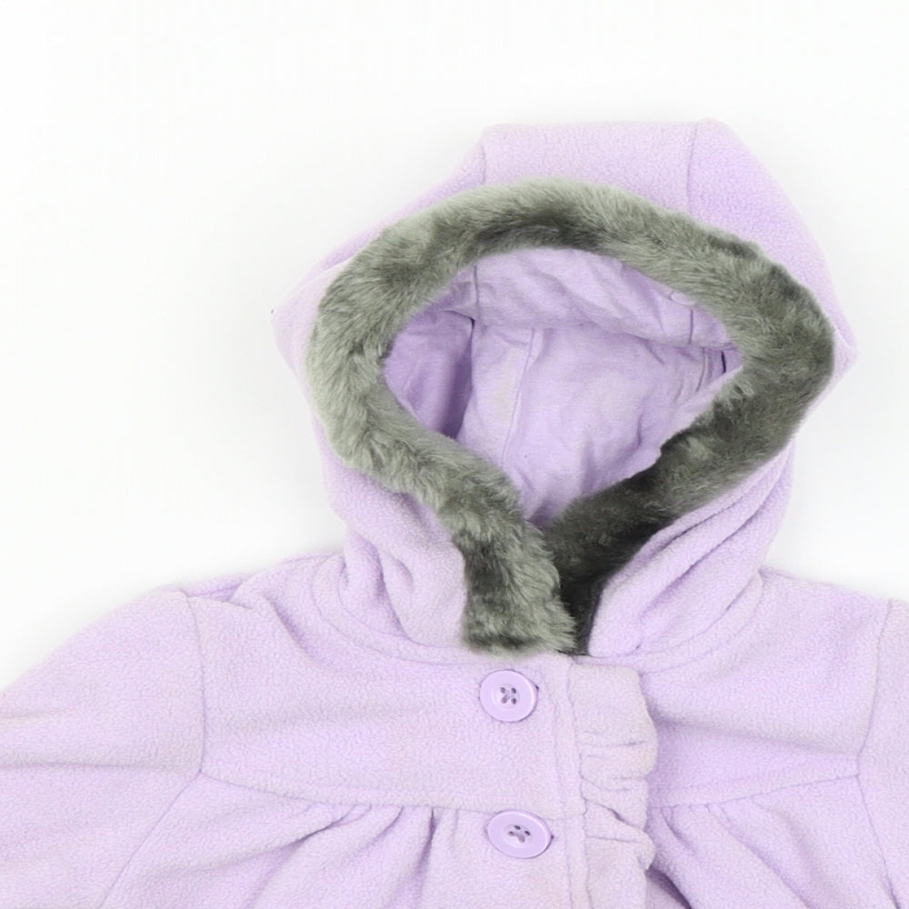 George Baby Purple   Overcoat Coat Size 3-6 Months