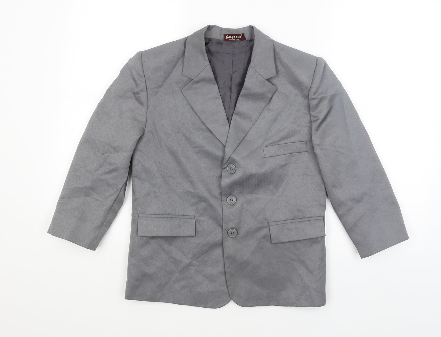 Gorgeous Collection Boys Grey   Jacket Blazer Size 10 Years
