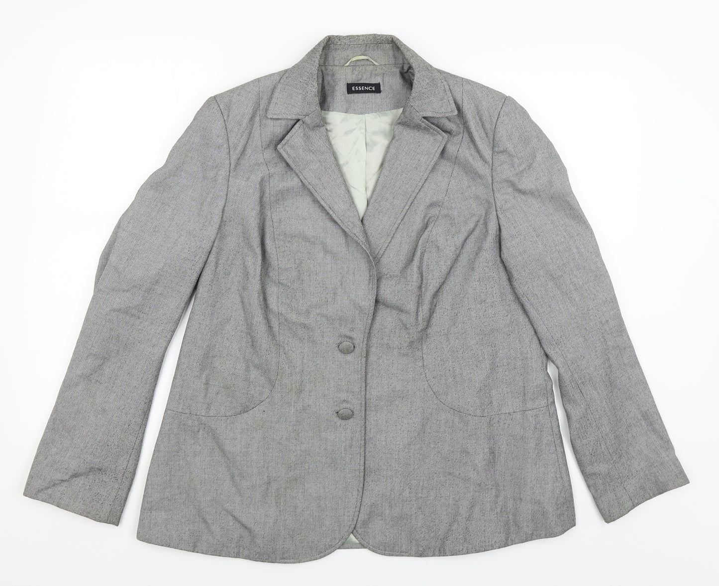 essence Womens Grey   Jacket Blazer Size 16