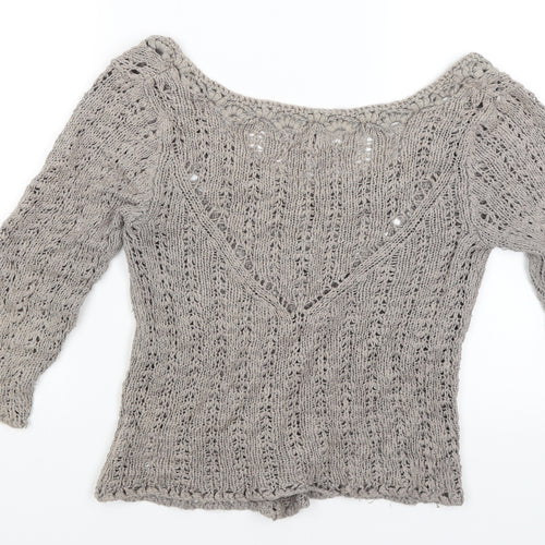 Noa Noa Womens Grey   Cardigan Jumper Size S