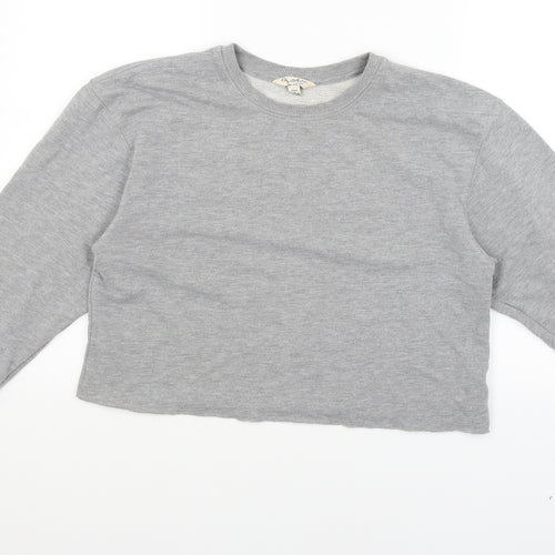 Miss Selfridge Womens Grey   Pullover Sweatshirt Size 12