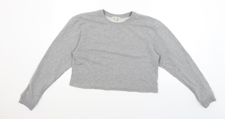 Miss Selfridge Womens Grey Pullover Sweatshirt Size 12