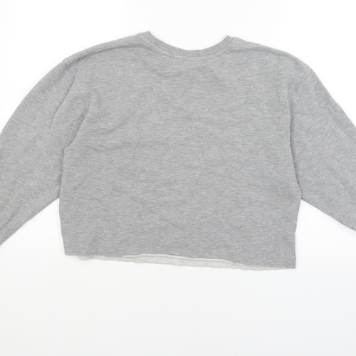 Miss Selfridge Womens Grey   Pullover Sweatshirt Size 12