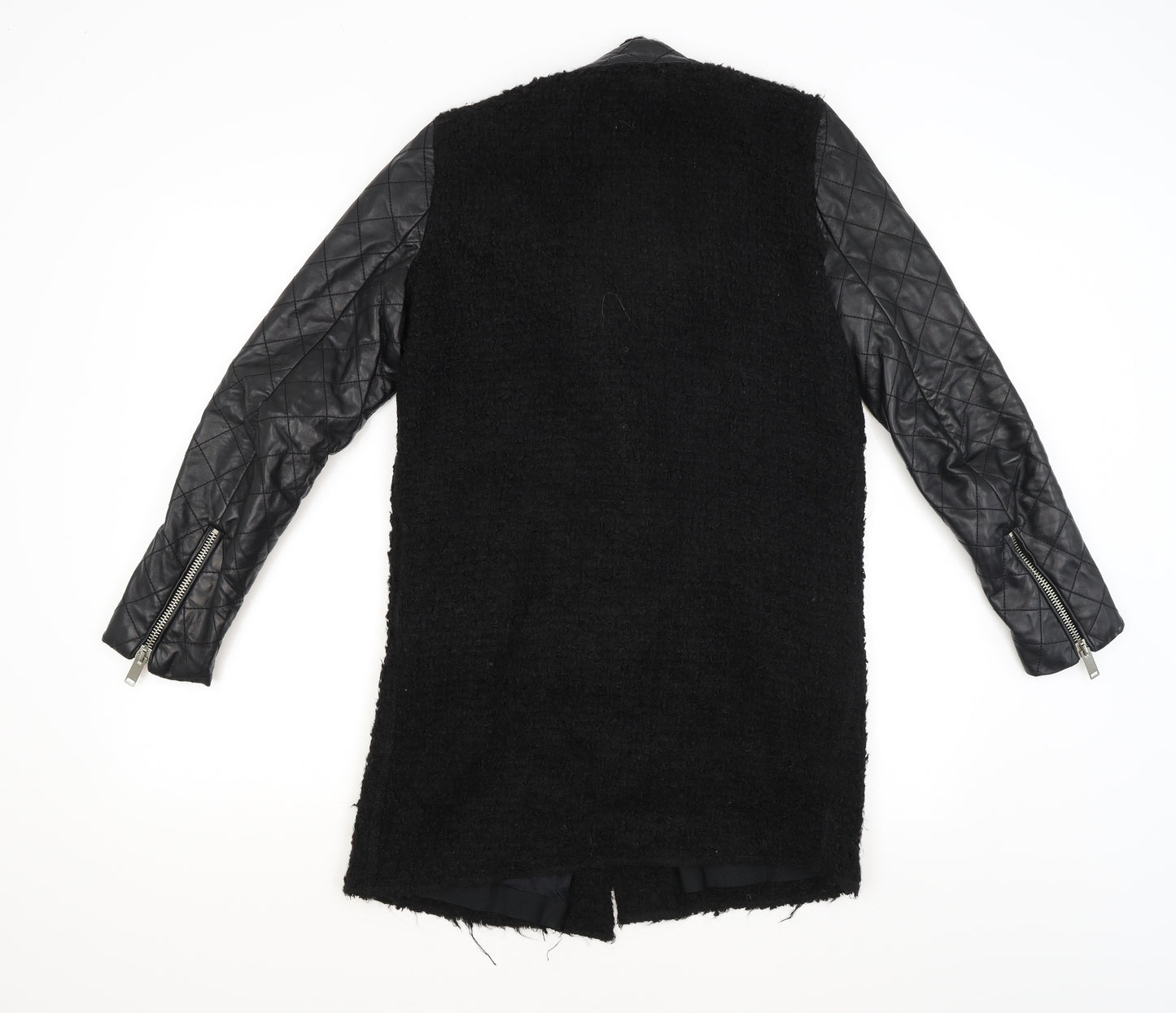 Zara Womens Black   Overcoat Coat Size S
