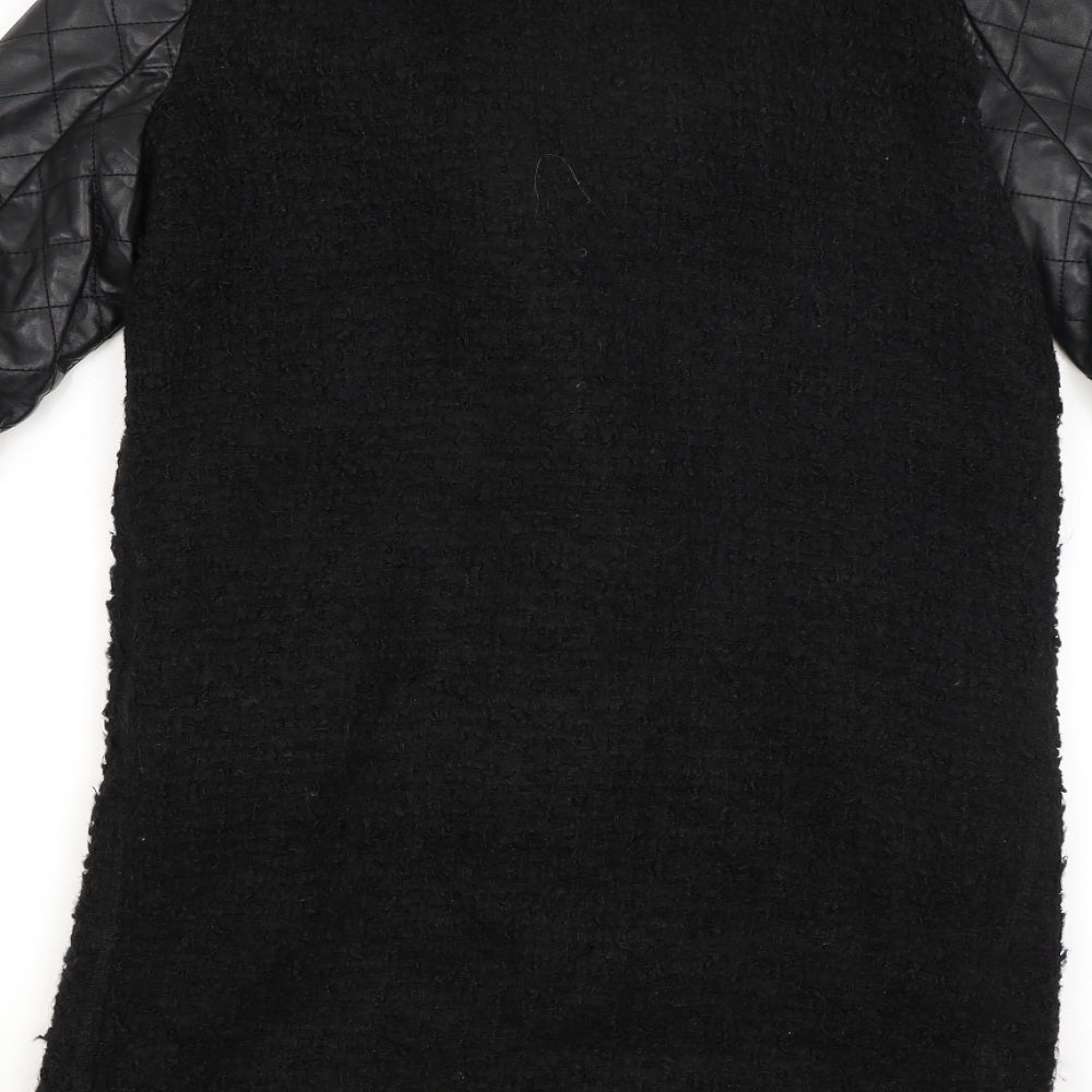 Zara Womens Black   Overcoat Coat Size S