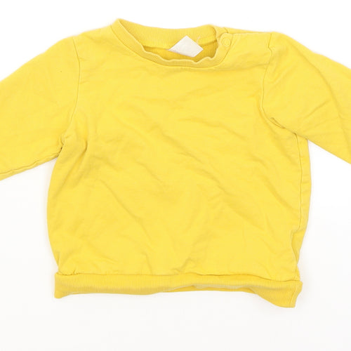 H&M Baby Yellow   Pullover Jumper Size 9-12 Months